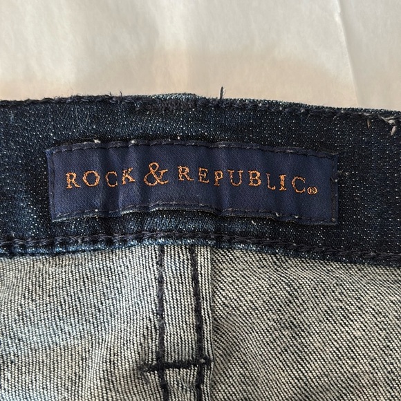 Rock & Republic Kashmiere  Denim Jean 8 Stretch Dark Skinny Slimming - Picture 2 of 8